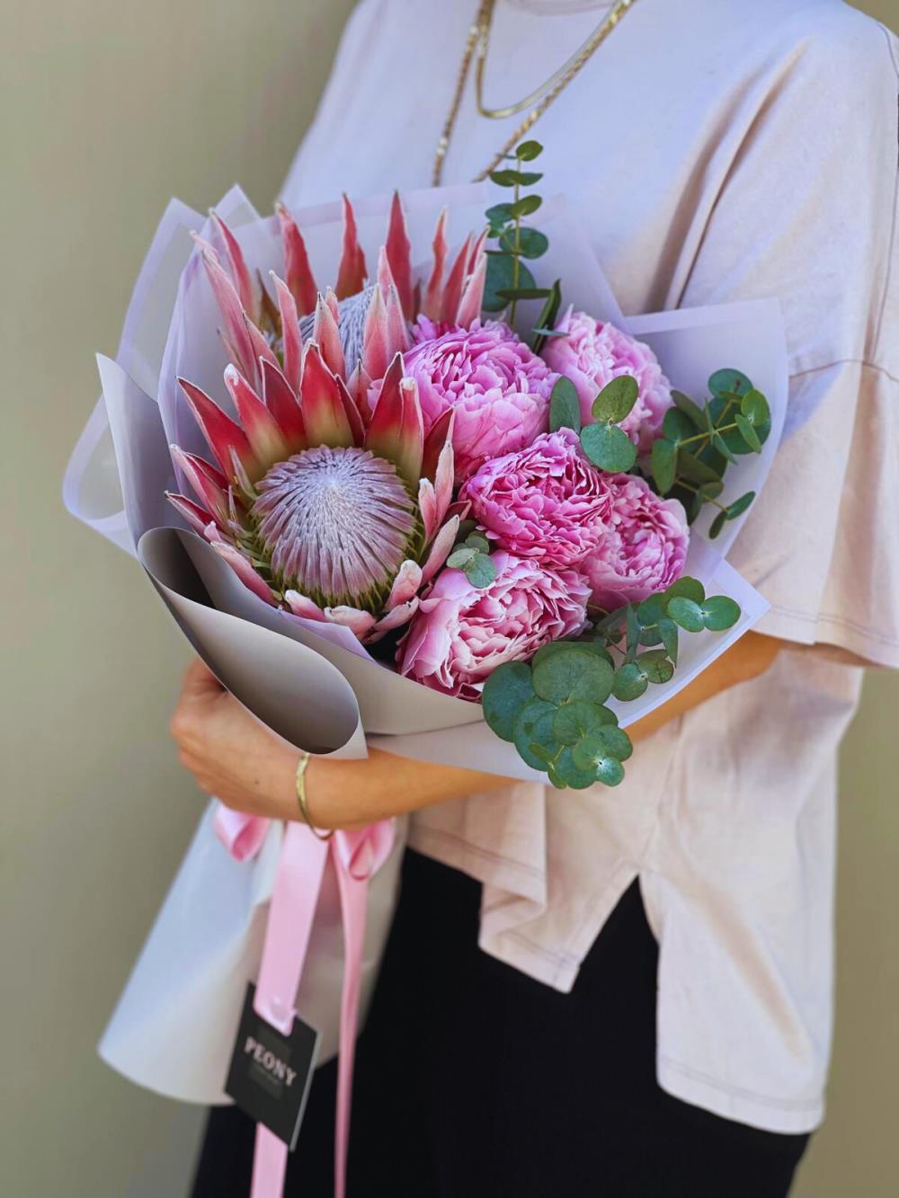 Peonies And Proteas